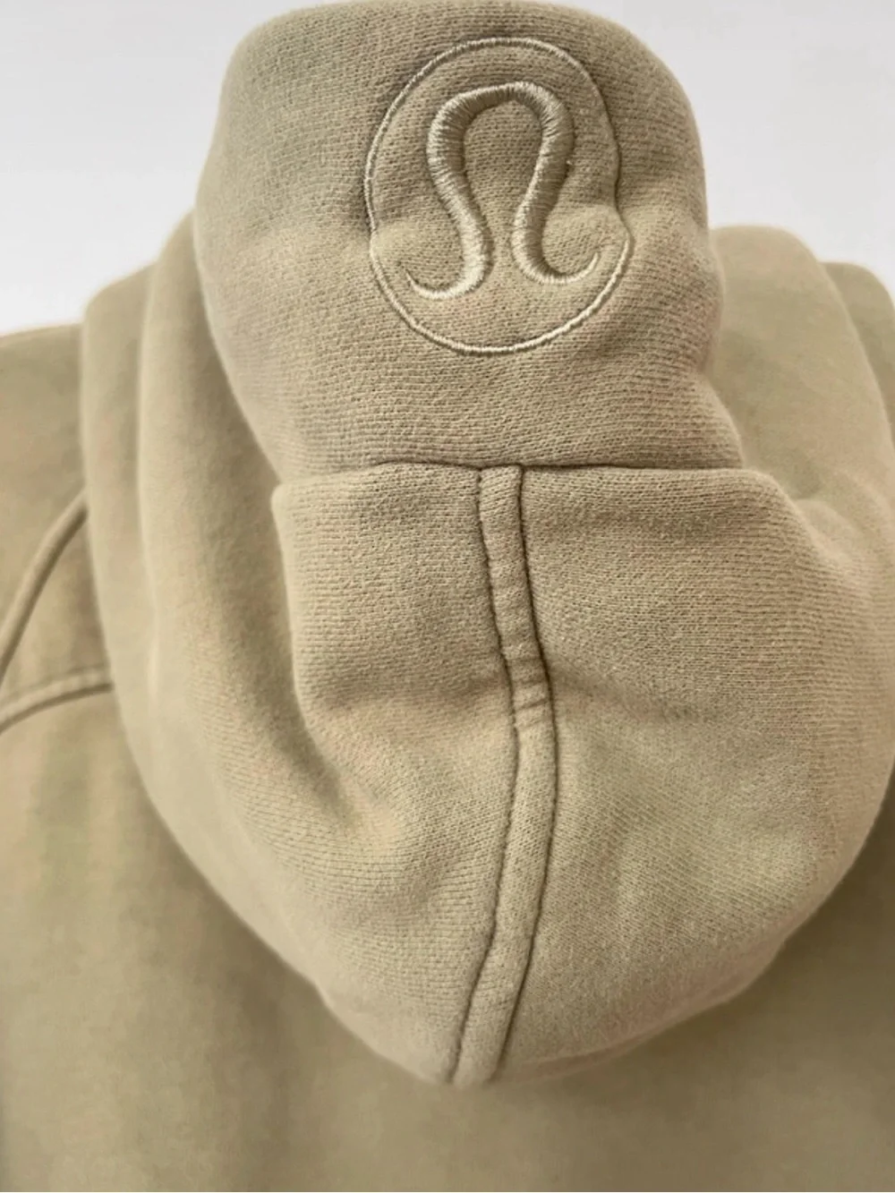 lululemon cropped sage rosemary green half-zip scuba hoodie